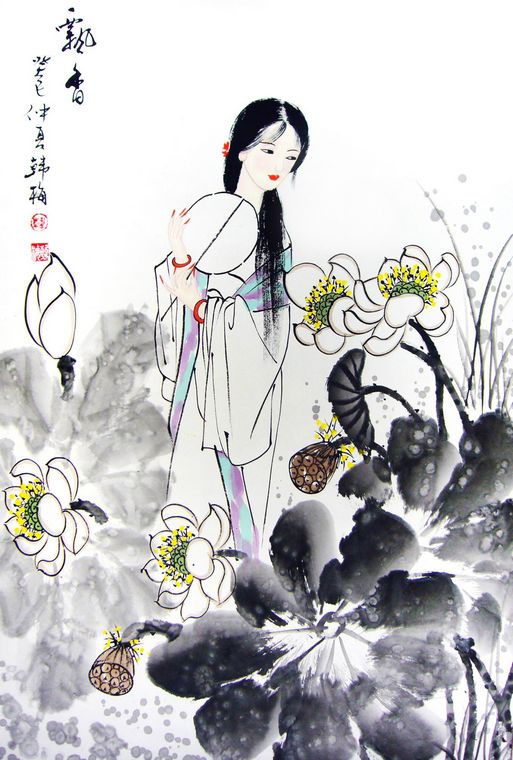 人物画侍女